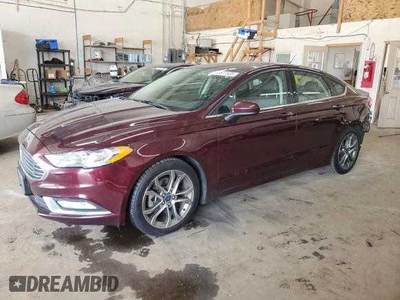 2017 Ford Fusion SE with VIN 3FA6P0HD4HR187242, listed as a Copart auction lot 53611535 with 139,947 mi miles and Salvage Title. Bid and sale history available at carsss.com. Image 1.