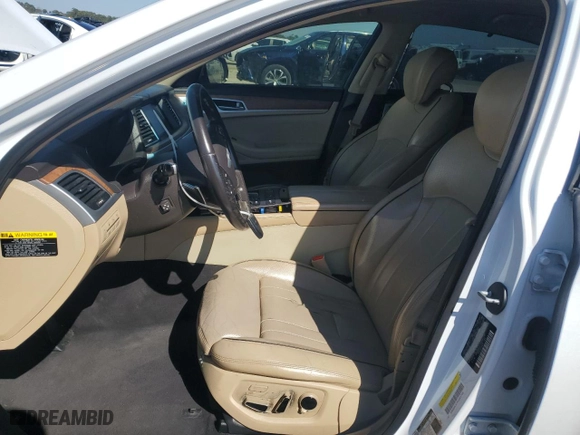 2015 Hyundai Genesis 5.0L with VIN KMHGN4JF7FU041748, listed as a Copart auction lot 45913585 with 132,109 mi miles and Salvage Title. Bid and sale history available at carsss.com. Image 7.