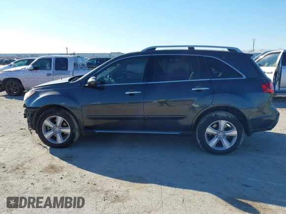 2013 Acura MDX Tech Pkg with VIN 2HNYD2H37DH512951, listed as a IAAI auction lot 41286893 with 107,180 mi miles. Bid and sale history available at carsss.com. Image 14.