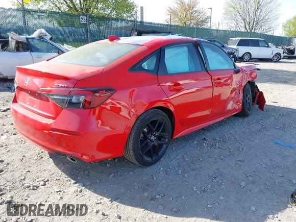 2025 Honda Civic Sport with VIN 2HGFE2F51SH528155, listed as a IAAI auction lot 42094578 with 6,403 mi miles and . Bid and sale history available at DreamBid. Image 4.