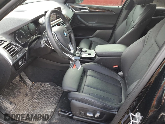 2022 BMW X3 xDrive30i with VIN 5UX53DP01N9L98122, listed as a Copart auction lot 50094865 with 33,452 mi miles and Salvage Title. Bid and sale history available at DreamBid. Image 7.