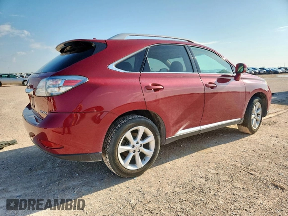 2010 Lexus RX 350 with VIN 2T2ZK1BA0AC003898, listed as a Copart auction lot 63350005 with 117,926 mi miles and Salvage title. Bid and sale history available at DreamBid. Image 3.