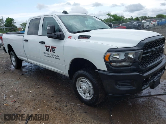 2024 Ram 2500 Tradesman with VIN 3C6UR5HJXRG161540, listed as a IAAI auction lot 42193008 with 17,558 mi miles and . Bid and sale history available at DreamBid. Image 1.