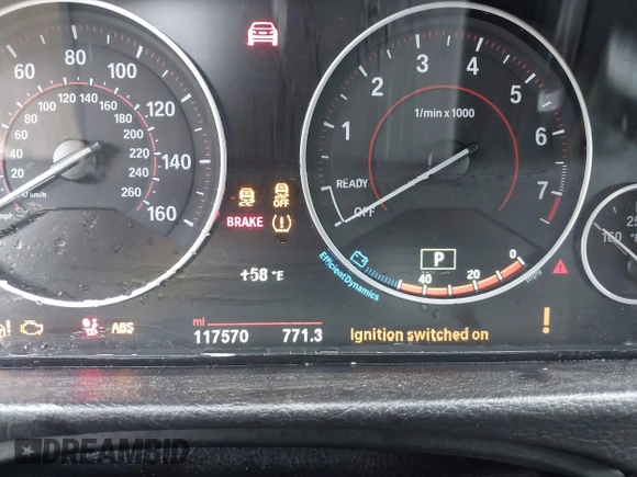 2016 BMW 3 Series 340i xDrive with VIN WBA8B7G57GNT95862, listed as a IAAI auction lot 41924936 with 117,570 mi miles and . Bid and sale history available at DreamBid. Image 7.