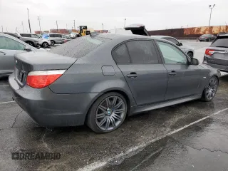 2008 BMW 5 Series 550i with VIN WBANW53548CT49453, listed as a Copart auction lot 45350325 with 117,593 mi miles and Salvage Title. Bid and sale history available at carsss.com. Image 3.
