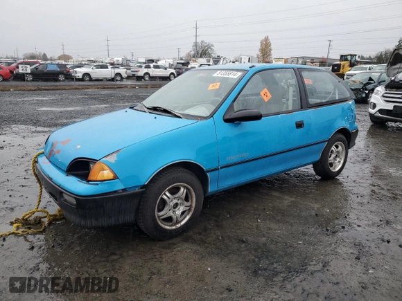 1992 Geo Metro z VIN 2C1MR2467N6724779, wystawiony jako Copart lot #81355814 z przebiegiem 85 587 mil mil oraz Szkody całkowita. Historia ofert i sprzedaży dostępna na DreamBid. Obrazek 1.