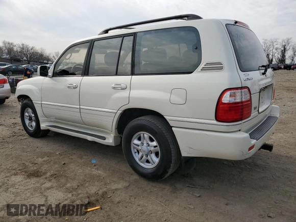 2000 Lexus LX 470 z VIN JT6HT00W8Y0126253, wystawiony jako Copart lot #49400665 z przebiegiem 181 328 mil mil oraz Szkody całkowita. Historia ofert i sprzedaży dostępna na DreamBid. Obrazek 2.