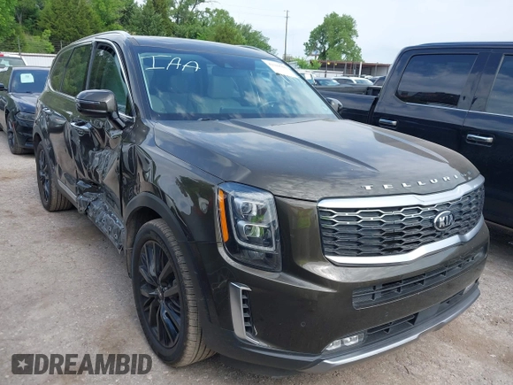 2021 Kia Telluride SX with VIN 5XYP5DHC0MG171935, listed as a IAAI auction lot 42319560 with 94,204 mi miles and . Bid and sale history available at DreamBid. Image 1.