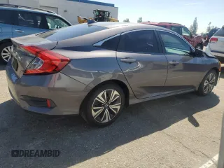 2017 Honda Civic Sedan EX-T with VIN 2HGFC1F42HH652693, listed as a Copart auction lot 50184425 with 75,448 mi miles and Salvage Title. Bid and sale history available at carsss.com. Image 3.