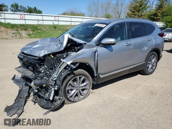 2020 Honda CR-V Touring with VIN 7FART6H96LE023197, listed as a Copart auction lot 55834495 with 18,779 mi miles and Salvage title. Bid and sale history available at DreamBid. Image 1.