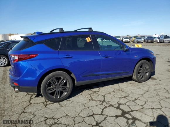 2023 Acura RDX w/A-Spec Package with VIN 5J8TC1H64PL008325, listed as a Copart auction lot 78928504 with 0 mi miles and Salvage Title. Bid and sale history available at carsss.com. Image 3.