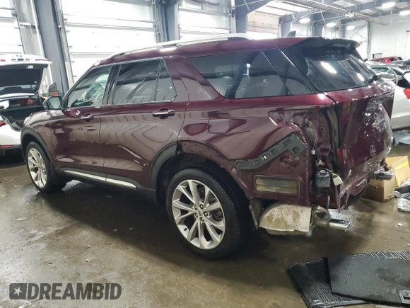 2022 Ford Explorer Platinum with VIN 1FM5K8HW4NNA06011, listed as a Copart auction lot 84296524 with 51,429 mi miles and Salvage Title. Bid and sale history available at carsss.com. Image 2.