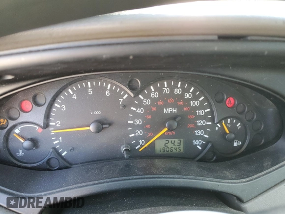 2000 Ford Focus SE with VIN 1FAFP3439YW359633, listed as a Copart auction lot 50147095 with 190,645 mi miles and Salvage Title. Bid and sale history available at carsss.com. Image 9.