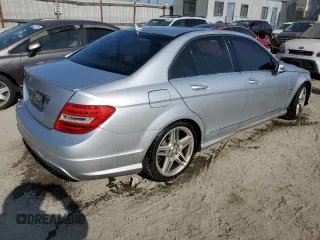 2012 Mercedes-Benz C 250 Sport with VIN WDDGF4HB1CA607619, listed as a Copart auction lot 62418595 with 143,721 mi miles and Clean title. Bid and sale history available at DreamBid. Image 3.