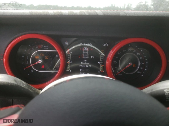 2020 Jeep Wrangler Unlimited Rubicon with VIN 1C4HJXFN9LW315814, listed as a Copart auction lot 49147855 with 28,902 mi miles and Salvage Title. Bid and sale history available at carsss.com. Image 9.