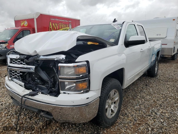 2015 Chevrolet Silverado 1500 LT with VIN 1GCVKREH2FZ201311, listed as a Copart auction lot 48231155 with 160,051 mi miles and Salvage Title. Bid and sale history available at carsss.com. Image 1.