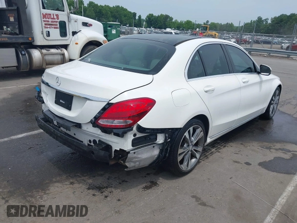 2016 Mercedes-Benz C 300 with VIN 55SWF4JB8GU096616, listed as a IAAI auction lot 42281665 with 104,838 mi miles and . Bid and sale history available at DreamBid. Image 4.