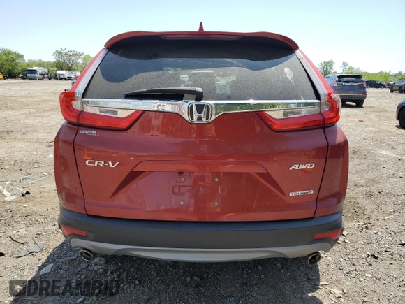 2018 Honda CR-V Touring with VIN 2HKRW2H97JH624757, listed as a Copart auction lot 54991355 with 24,278 mi miles and Salvage title. Bid and sale history available at DreamBid. Image 6.