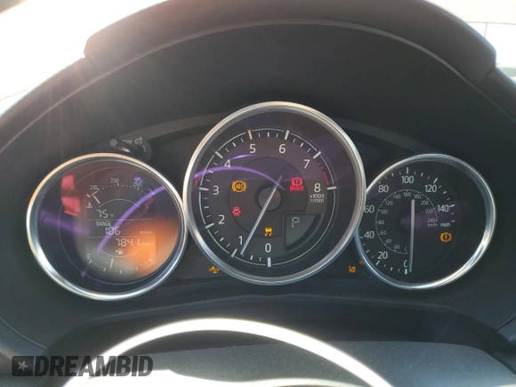 2021 Mazda MX-5 Miata Sport with VIN JM1NDAB7XM0460461, listed as a Copart auction lot 58770975 with 7,841 mi miles and Salvage title. Bid and sale history available at DreamBid. Image 9.