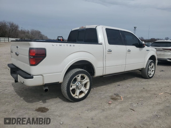 2011 Ford F-150 Lariat with VIN 1FTFW1E62BFB43589, listed as a Copart auction lot 47237045 with 93,947 mi miles and Salvage Title. Bid and sale history available at carsss.com. Image 3.