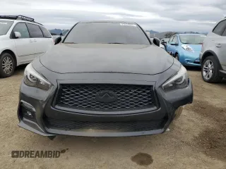 2018 Infiniti Q50 3.0t LUXE with VIN JN1EV7AP1JM358653, listed as a Copart auction lot 43654865 with 91,340 mi miles and Salvage Title. Bid and sale history available at carsss.com. Image 5.