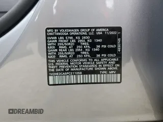 2023 Volkswagen Atlas SE с VIN 1V2HE2CA5PC211058, выставлен на аукционе Copart как лот 70510204 с пробегом 4 092 миль миль и Списание • Salvage title. История ставок и продаж доступна на DreamBid. Изображение 13.