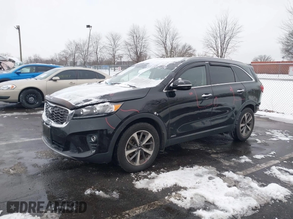 2019 Kia Sorento EX with VIN 5XYPHDA57KG452677, listed as a IAAI auction lot 41362615 with 100,580 mi miles and . Bid and sale history available at DreamBid. Image 20.