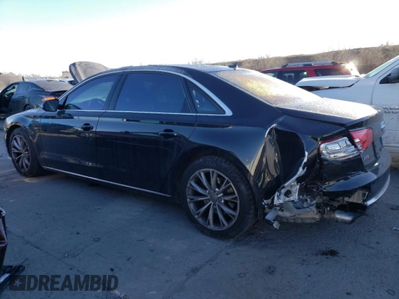 2013 Audi A8 L 3.0L with VIN WAURGAFD2DN008190, listed as a Copart auction lot 43369565 with 0 mi miles and Salvage Title. Bid and sale history available at carsss.com. Image 2.