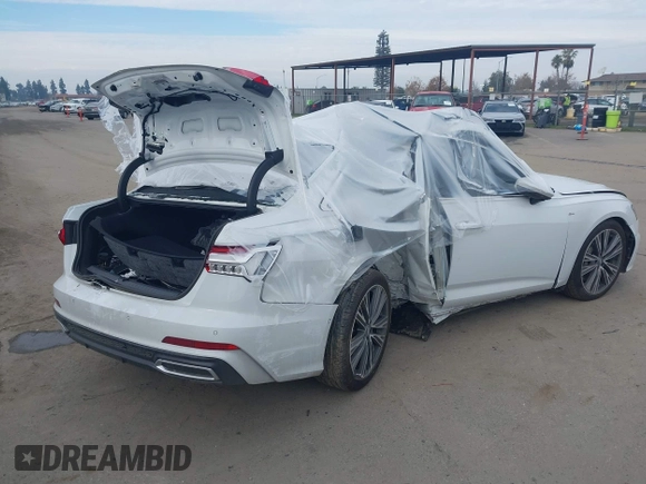 2019 Audi A6 Premium Plus with VIN WAUL2BF2XKN096508, listed as a IAAI auction lot 41186761 with 1 mi miles. Bid and sale history available at carsss.com. Image 4.