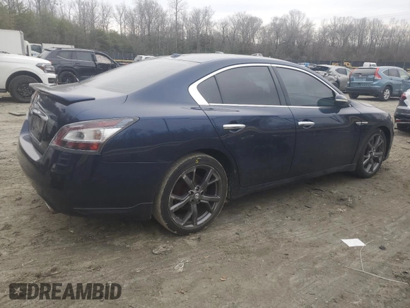 2013 Nissan Maxima S with VIN 1N4AA5AP7DC809984, listed as a Copart auction lot 44151485 with 148,625 mi miles and Non Repairable. Bid and sale history available at DreamBid. Image 3.