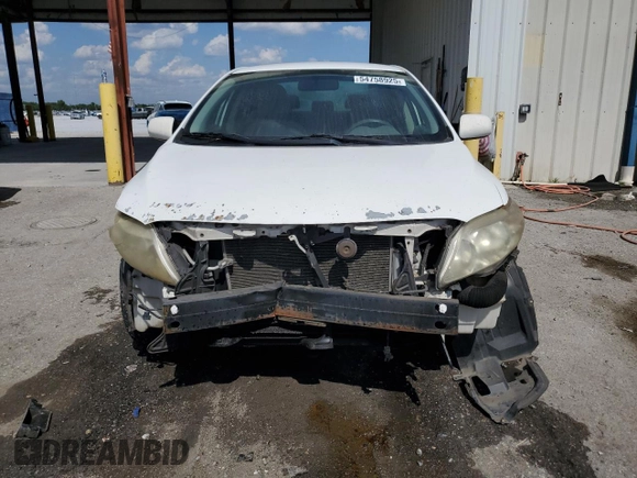 2009 Toyota Corolla with VIN JTDBL40E699047335, listed as a Copart auction lot 54758925 with 212,801 mi miles and Salvage Title. Bid and sale history available at carsss.com. Image 5.