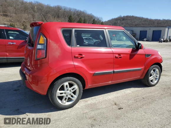 2011 Kia Soul + with VIN KNDJT2A21B7216215, listed as a Copart auction lot 49669615 with 93,136 mi miles and Salvage Title. Bid and sale history available at carsss.com. Image 3.