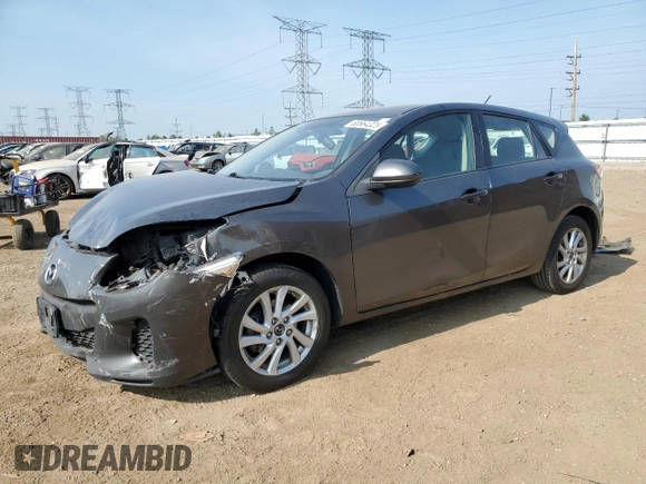 2013 Mazda 3 i Touring with VIN JM1BL1L74D1735434, listed as a Copart auction lot 60664325 with 458,686 mi miles and Salvage title. Bid and sale history available at DreamBid. Image 1.