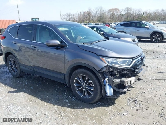 2022 Honda CR-V EX with VIN 5J6RW1H53NA011257, listed as a IAAI auction lot 41727284 with 105,543 mi miles. Bid and sale history available at carsss.com. Image 1.