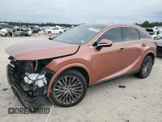 2023 Lexus RX with VIN 2T2BBMCA5PC014034, listed as a Copart auction lot 53158245 with 9,338 mi miles and Salvage Title. Bid and sale history available at carsss.com. Image 1.
