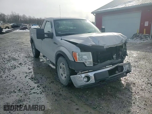 2009 Ford F-150 XL with VIN 1FTVF14V99KB49833, listed as a Copart auction lot 43116685 with 124,541 mi miles and Salvage title. Bid and sale history available at DreamBid. Image 11.
