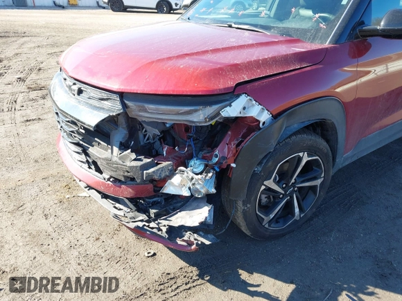 2022 Chevrolet TrailBlazer RS with VIN KL79MTSL4NB047027, listed as a IAAI auction lot 41685771 with 73,899 mi miles and . Bid and sale history available at DreamBid. Image 6.