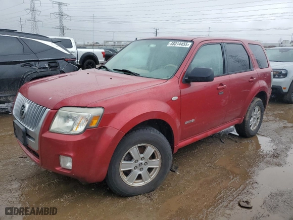 2008 Mercury Mariner with VIN 4M2CU91118KJ42896, listed as a Copart auction lot 48014455 with 105,383 mi miles and Clean Title. Bid and sale history available at carsss.com. Image 1.