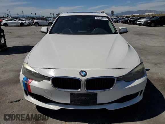 2014 BMW 3 Series 328i with VIN WBA3C1C56EK108374, listed as a Copart auction lot 52902485 with 136,407 mi miles and Salvage Title. Bid and sale history available at carsss.com. Image 5.