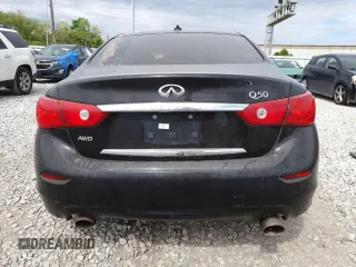 2015 Infiniti Q50 Premium z VIN JN1BV7AR8FM422960, wystawiony jako Copart lot #56393115 z przebiegiem 177 379 mil mil oraz Szkody całkowita. Historia ofert i sprzedaży dostępna na DreamBid. Obrazek 6.