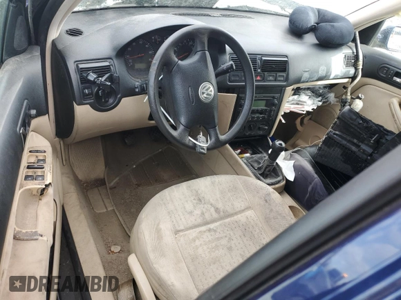 2003 Volkswagen Golf GL с VIN 9BWFK61J434058324, выставлен на аукционе Copart как лот 46119445 с пробегом Не указан миль и Списание • Salvage title. История ставок и продаж доступна на DreamBid. Изображение 8.