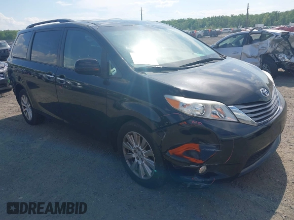 2015 Toyota Sienna Limited z VIN 5TDDK3DC9FS113212, wystawiony jako IAAI lot #42176943 z przebiegiem 136 426 mil mil oraz . Historia ofert i sprzedaży dostępna na DreamBid. Obrazek 1.