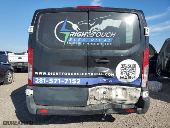 2018 Ford Transit Van with VIN 1FTYR1YM6JKB16315, listed as a Copart auction lot 48130595 with 182,138 mi miles and Salvage Title. Bid and sale history available at carsss.com. Image 6.