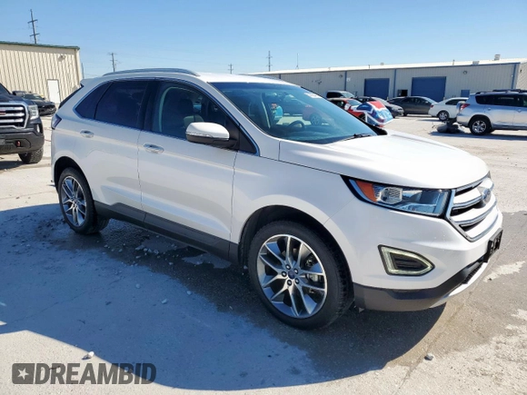 2015 Ford Edge Titanium z VIN 2FMTK3K93FBC38982, wystawiony jako Copart lot #50225465 z przebiegiem 126 110 mil mil oraz Czysty tytuł • Clean title. Historia ofert i sprzedaży dostępna na DreamBid. Obrazek 4.
