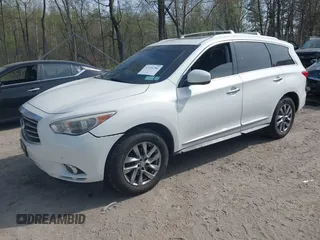 2013 Infiniti JX35 with VIN 5N1AL0MM7DC345759, listed as a IAAI auction lot 42154786 with 148,096 mi miles. Bid and sale history available at carsss.com. Image 18.