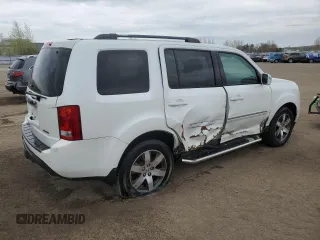 2013 Honda Pilot Touring with VIN 5FNYF3H99DB007204, listed as a Copart auction lot 56891095 with 151,709 mi miles and Salvage title. Bid and sale history available at DreamBid. Image 3.