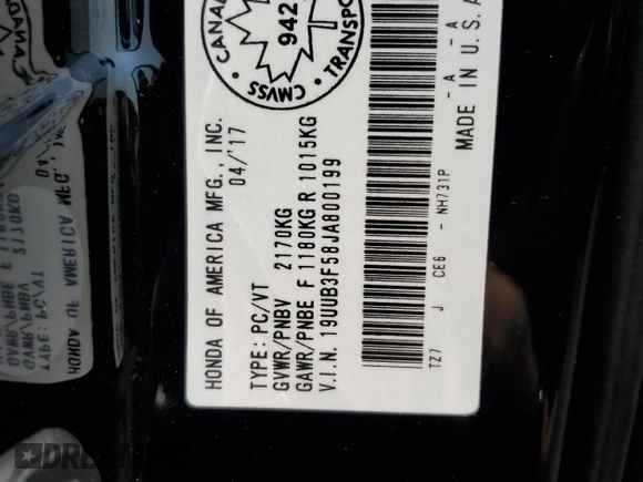 2018 Acura TLX Technology with VIN 19UUB3F58JA800199, listed as a Copart auction lot 63210095 with 89,225 mi miles and Salvage title. Bid and sale history available at DreamBid. Image 13.