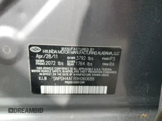 2011 Hyundai Elantra Limited с VIN 5NPDH4AE8BH060688, выставлен на аукционе Copart как лот 61514245 с пробегом 244 947 миль миль и Чистый • Clean title. История ставок и продаж доступна на DreamBid. Изображение 12.