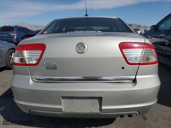 2007 Mercury Milan Premier with VIN 3MEHM08Z17R635196, listed as a Copart auction lot 53885545 with 170,944 mi miles and Clean Title. Bid and sale history available at carsss.com. Image 6.