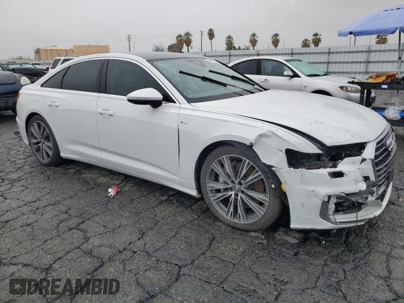 2019 Audi A6 Premium Plus with VIN WAUL2AF21KN065741, listed as a Copart auction lot 45146175 with 27,726 mi miles and Salvage Title. Bid and sale history available at carsss.com. Image 4.
